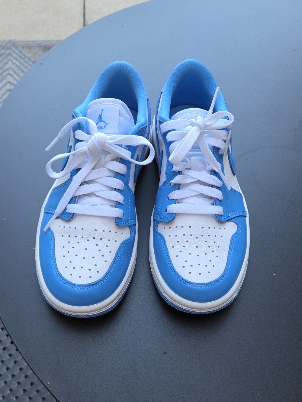 Nike Air Jordan 1 Low Retro Golf UNC in Carolina Blue. NEW. Sz 5.5 Mens/Womens 7